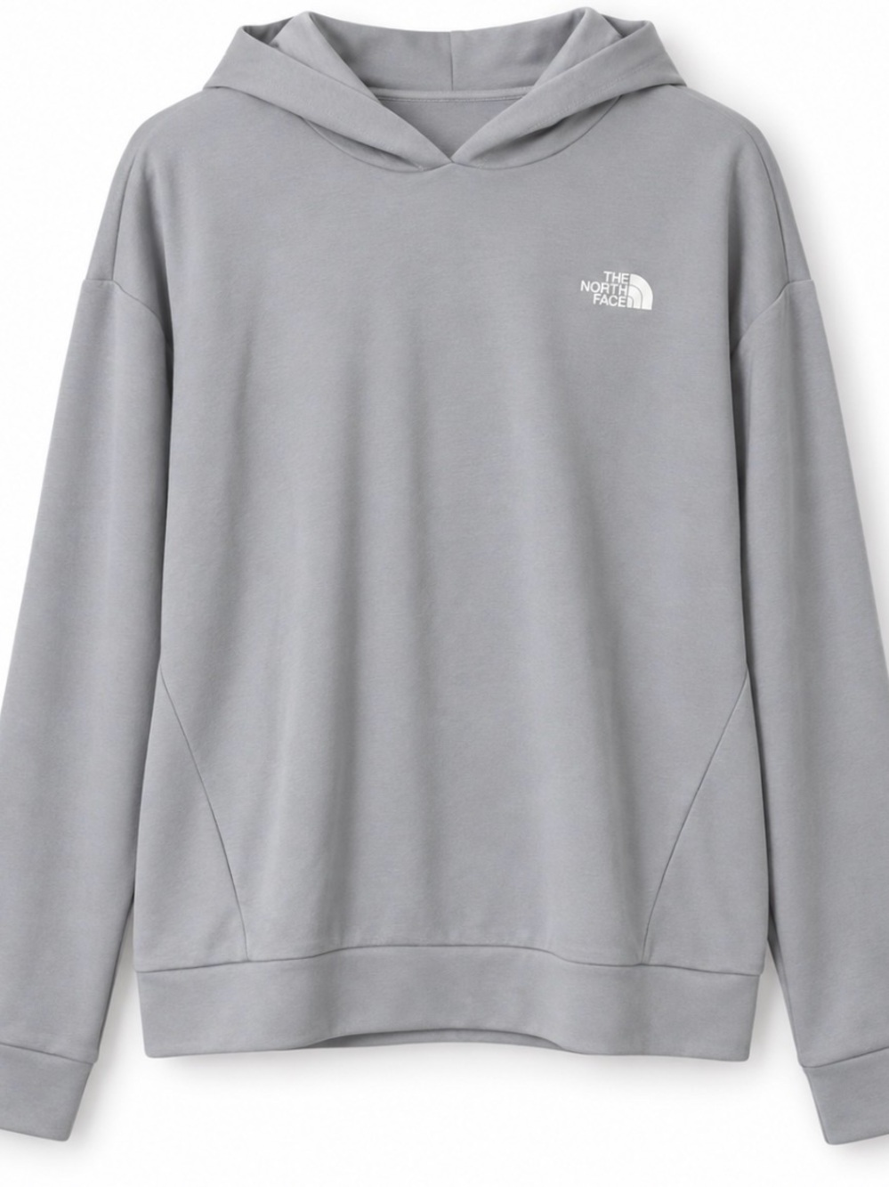 The North Face Women’s XL Light Grey Pullover Hoodie Minimal Logo